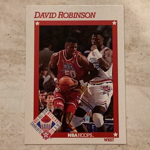 David Robinson 1991 All Stars 91 NBA Hoops 270 Basketball Card San Antonio #270 - Picture 4 of 4